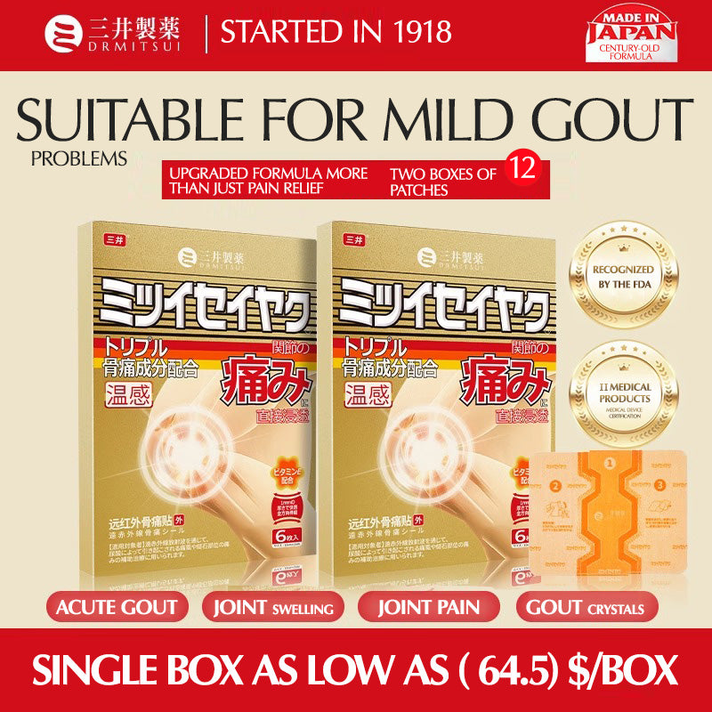 【Mitsui Pharma official】**Pain Relief Gout Patch – Fast-Acting, Targeted Relief for Joint Discomfort and Swelling**
