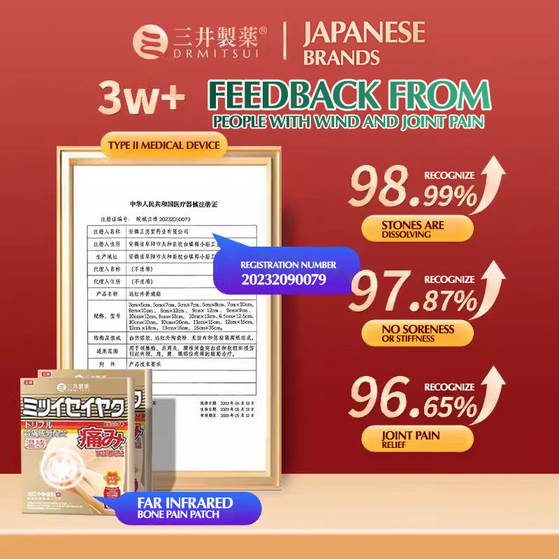 【Mitsui Pharma official】**Pain Relief Gout Patch – Fast-Acting, Targeted Relief for Joint Discomfort and Swelling**